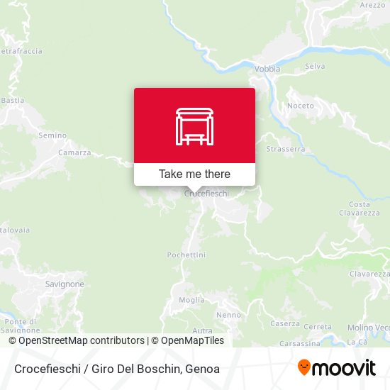 Crocefieschi / Giro Del Boschin map