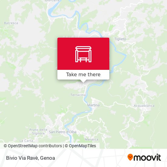 Bivio Via Ravè map