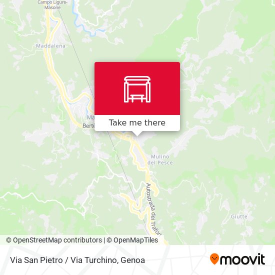 Via San Pietro / Via Turchino map