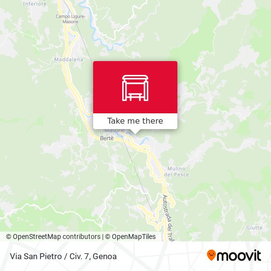 Via San Pietro / Civ. 7 map