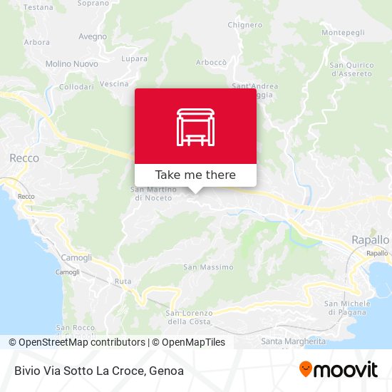 Bivio Via Sotto La Croce map