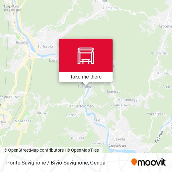 Ponte Savignone / Bivio Savignone map