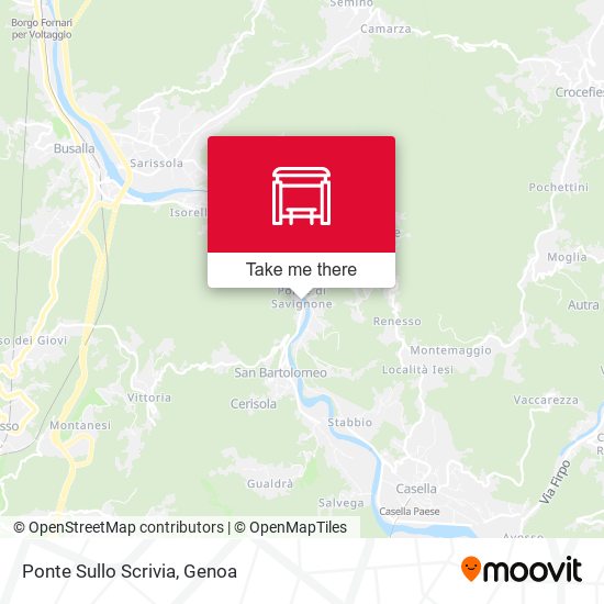 Ponte Sullo Scrivia map