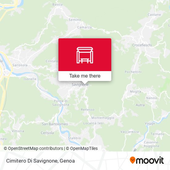 Cimitero Di Savignone map