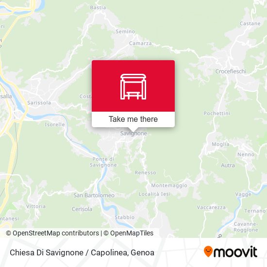 Chiesa Di Savignone / Capolinea map