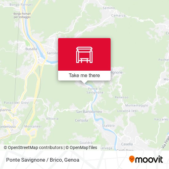 Ponte Savignone / Brico map