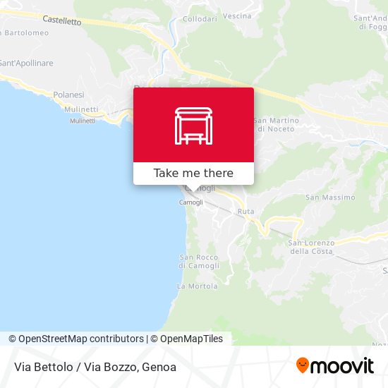 Via Bettolo / Via Bozzo map