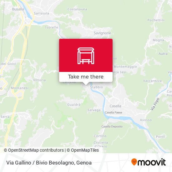 Via Gallino / Bivio Besolagno map