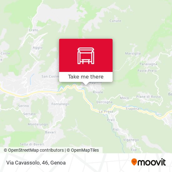 Via Cavassolo, 46 map