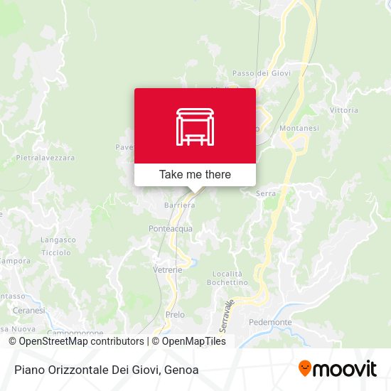 Piano Orizzontale Dei Giovi map