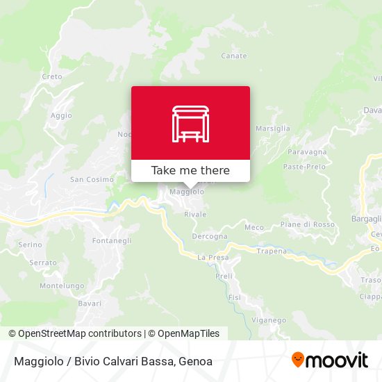 Maggiolo / Bivio Calvari Bassa map
