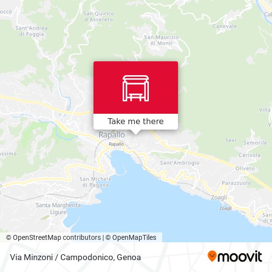 Via Minzoni / Campodonico map
