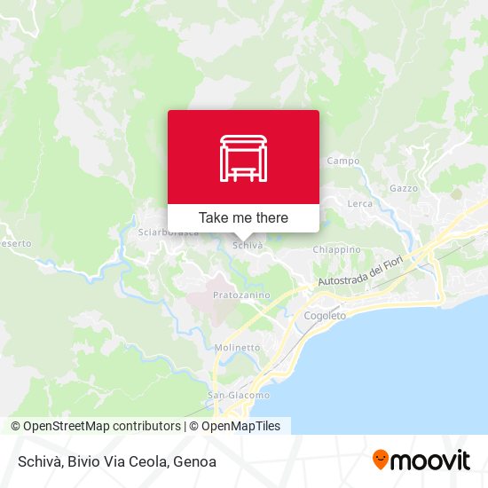 Schivà, Bivio Via Ceola map