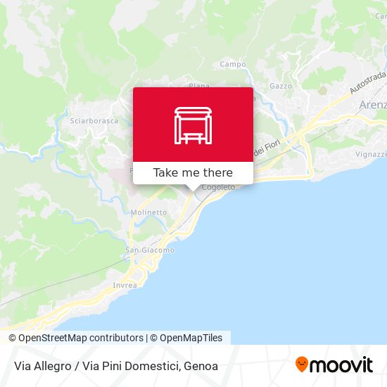 Via Allegro / Via Pini Domestici map