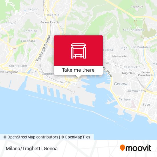 Milano/Traghetti map