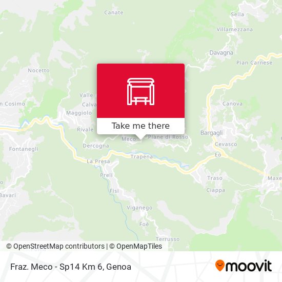 Fraz. Meco - Sp14 Km 6 map