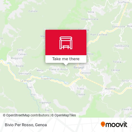 Bivio Per Rosso map