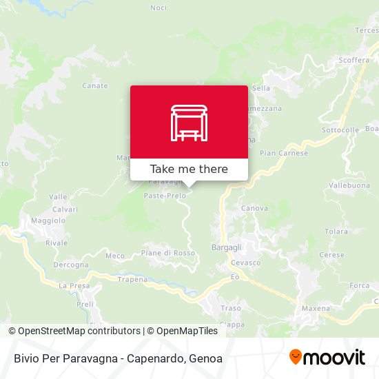Bivio Per Paravagna - Capenardo map