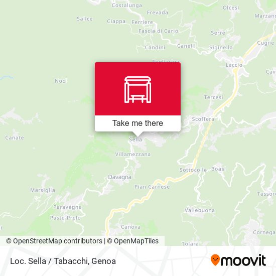 Loc. Sella / Tabacchi map