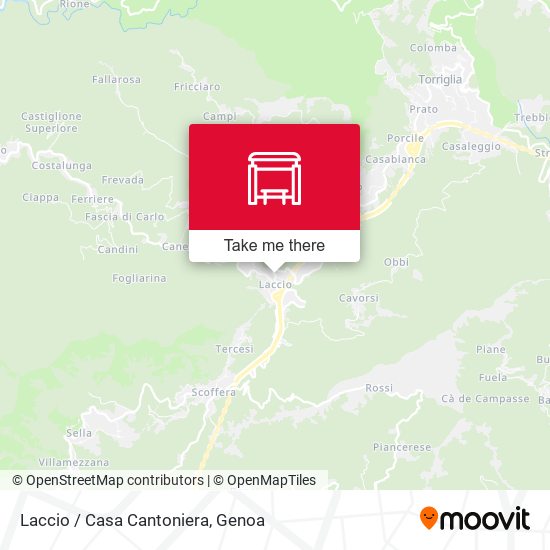 Laccio / Casa Cantoniera map