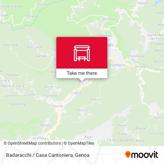 Badaracchi / Casa Cantoniera map
