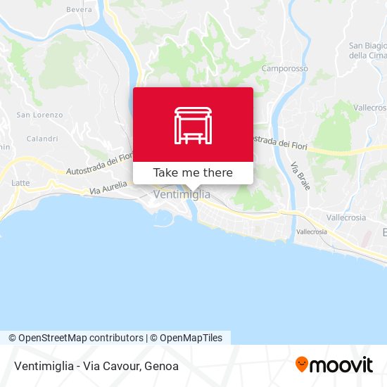 Ventimiglia - Via Cavour map