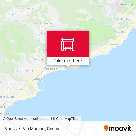 Varazze - Via Marconi map