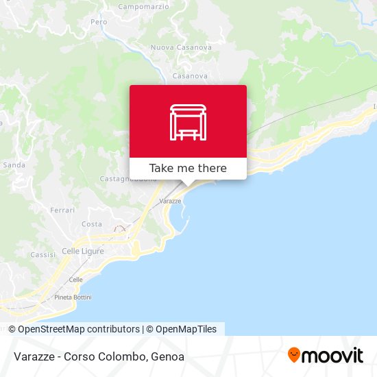 Varazze - Corso Colombo map
