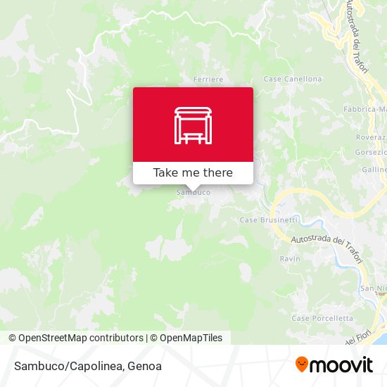 Sambuco/Capolinea map
