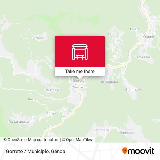 Gorreto / Municipio map