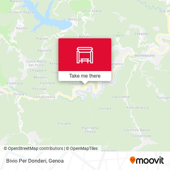 Bivio Per Donderi map