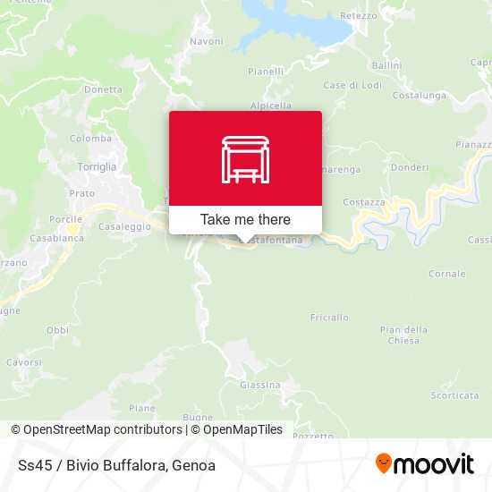Ss45 / Bivio Buffalora map