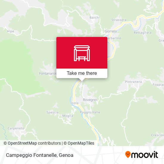 Campeggio Fontanelle map