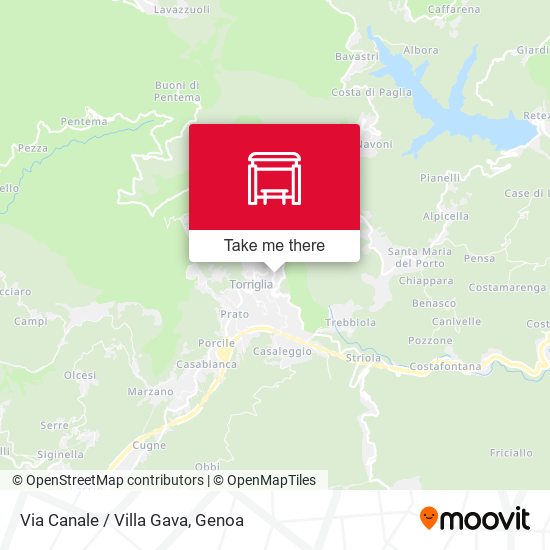 Via Canale / Villa Gava map