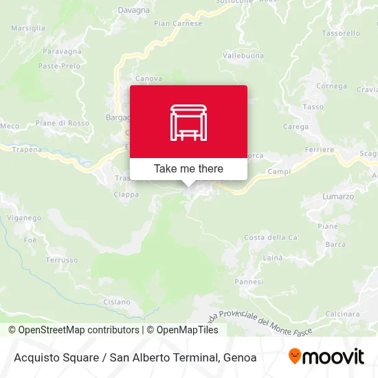 Acquisto Square / San Alberto Terminal map