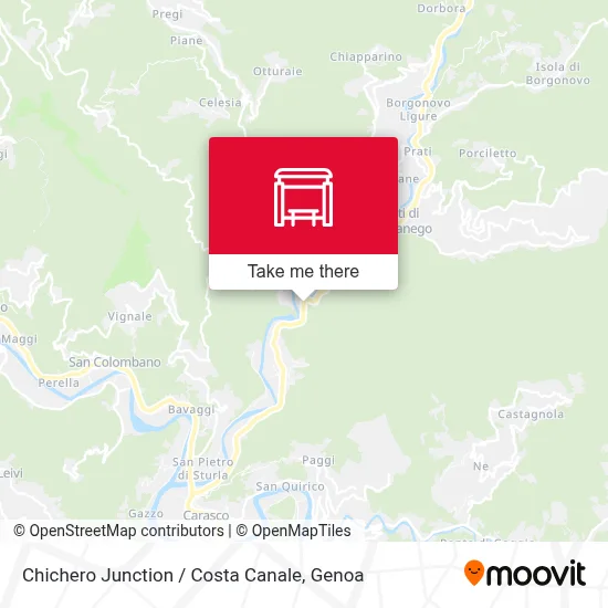 Chichero Junction / Costa Canale map