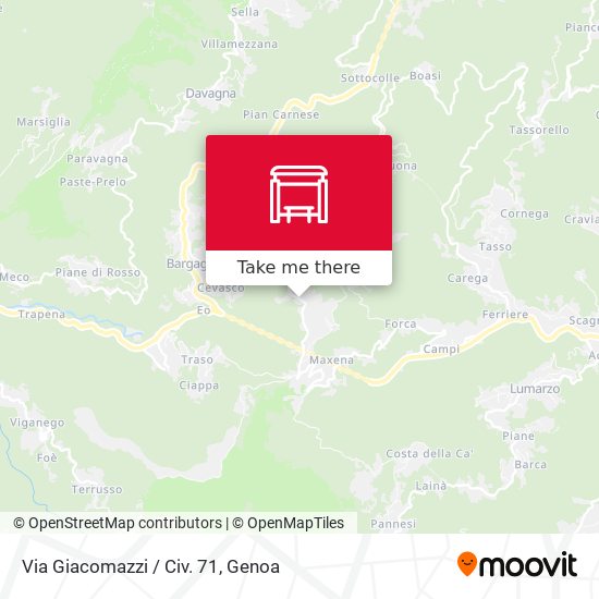 Via Giacomazzi / Civ. 71 map
