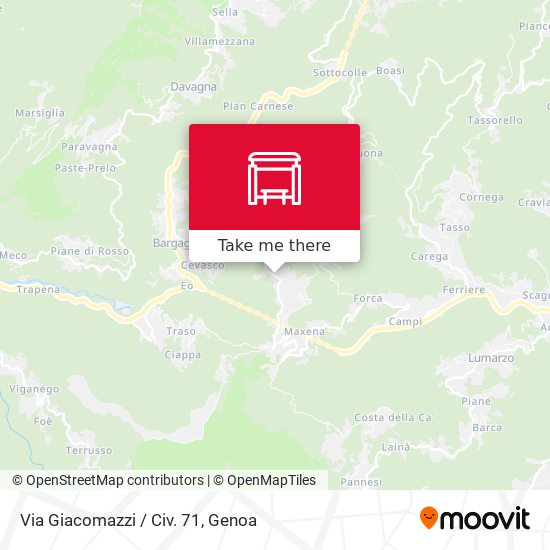 Via Giacomazzi / Civ. 71 map