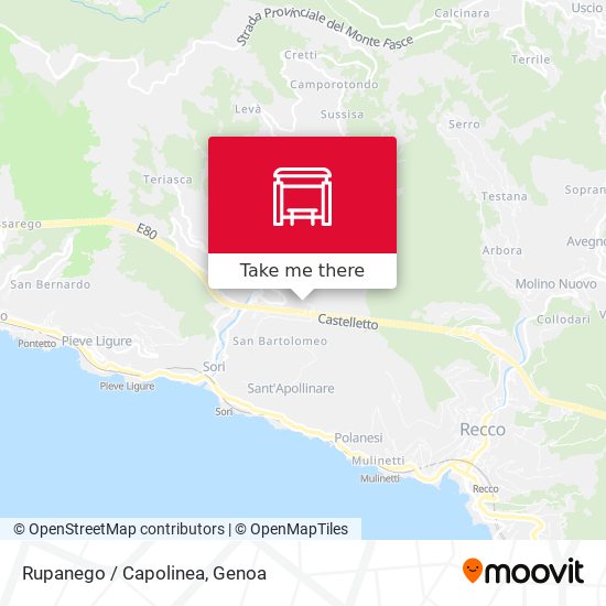 Rupanego / Capolinea map