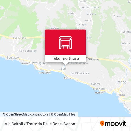 Via Cairoli / Trattoria Delle Rose map