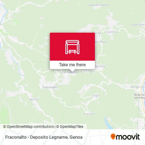 Fraconalto - Deposito Legname map