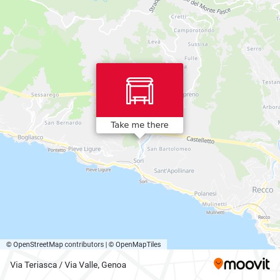 Via Teriasca / Via Valle map