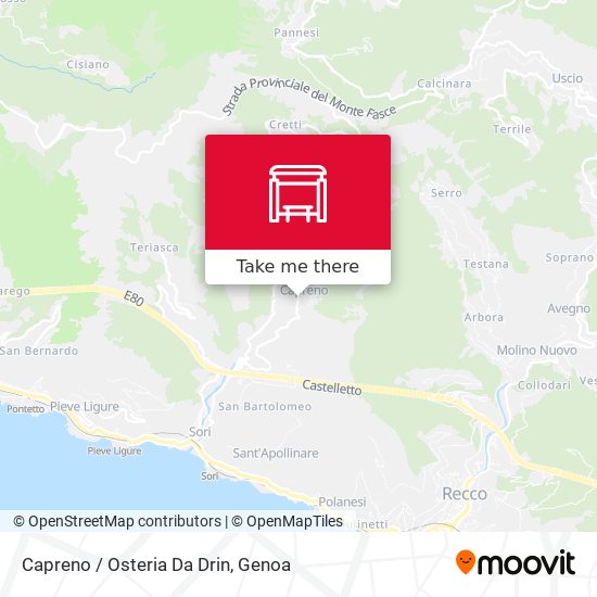 Capreno / Osteria Da Drin map