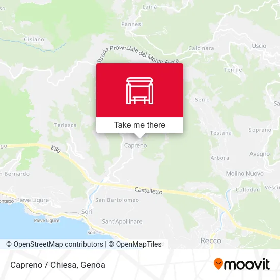 Capreno / Church map