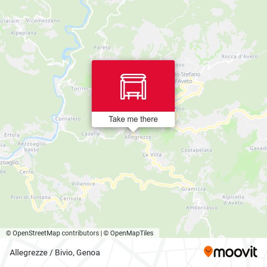 Allegrezze / Bivio map