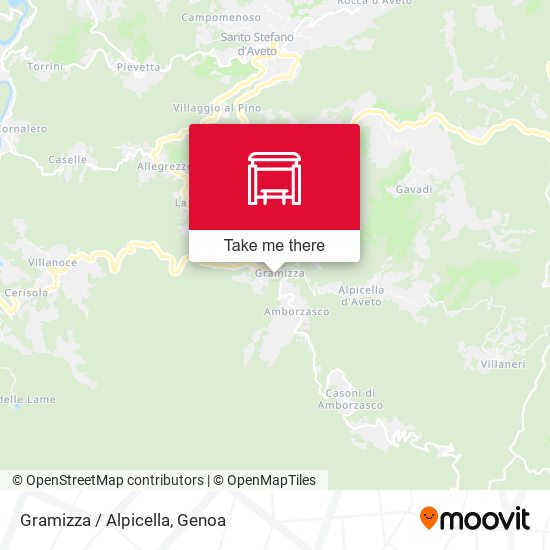 Gramizza / Alpicella map