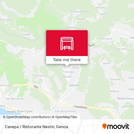 Canepa / Ristorante Nestin map