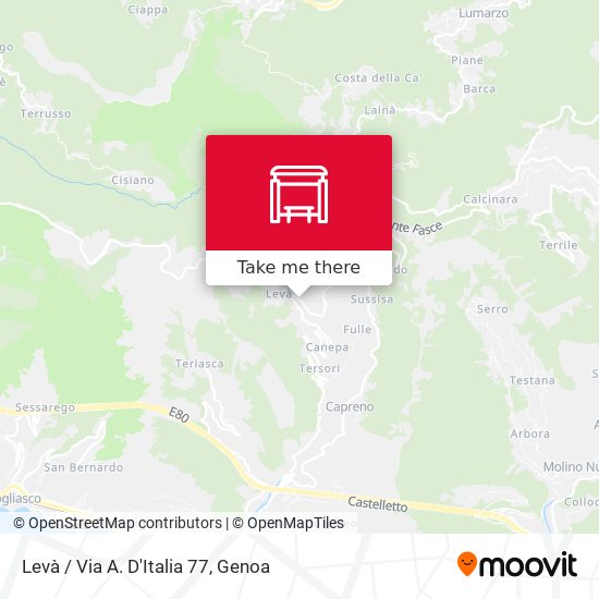 Levà / Via A. D'Italia 77 map