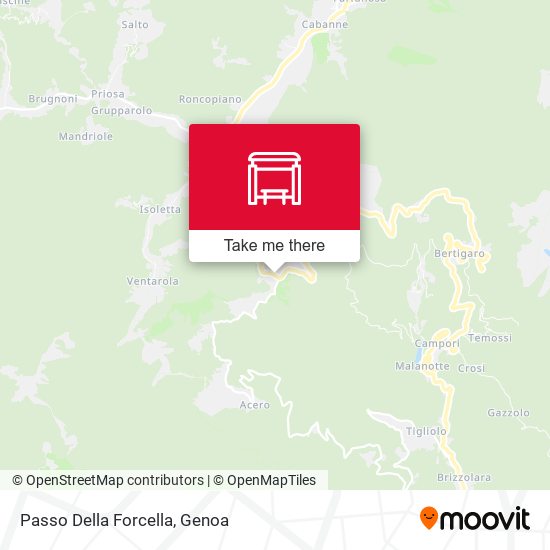 Passo Della Forcella map