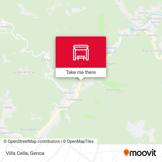 Villa Cella map